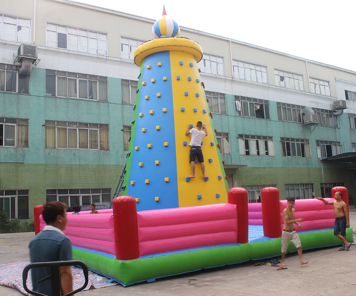 Uppblåsbar utomhusklättring Tower Wall Inflatable Outdoor Climbing Tower Wall