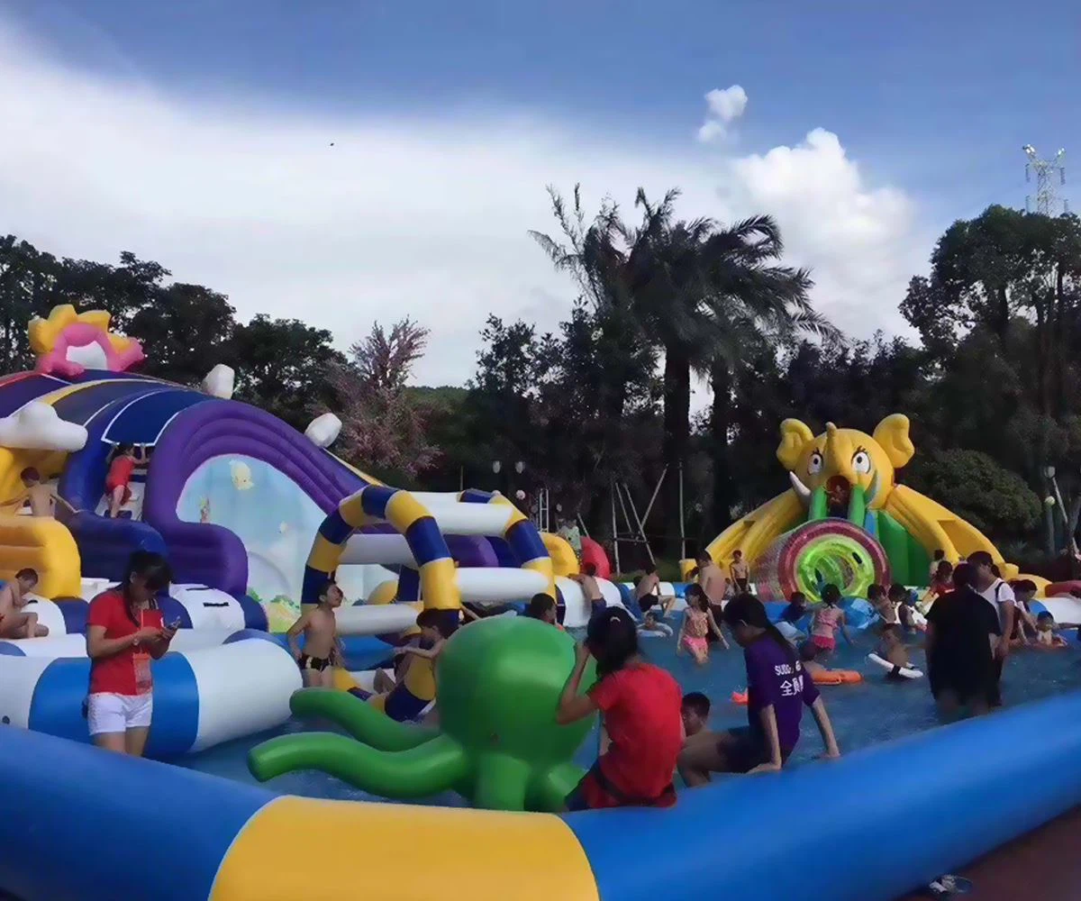 Customized Animal Kingdom Portable Inflatable Pool 